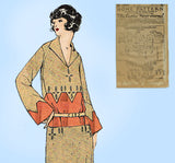 Ladies Home Journal 3825: 1920s Uncut Misses Dress Sz 34B Vintage Sewing Pattern