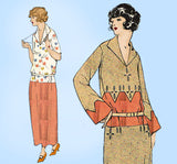 Ladies Home Journal 3825: 1920s Uncut Misses Dress Sz 34B Vintage Sewing Pattern