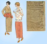 Ladies Home Journal 3825: 1920s Uncut Misses Dress Sz 34B Vintage Sewing Pattern