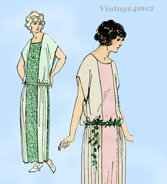 Ladies Home Journal 3831: 1920s Uncut Misses Dress 38 B Vintage Sewing Pattern