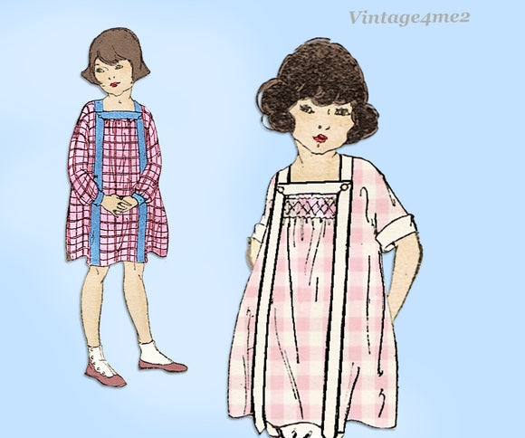 Ladies Home Journal 3838: 1920s Uncut Girls Bloomer Dress Sz6 VTG Sewing Pattern