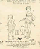 Ladies Home Journal 3847: 1920s Uncut Baby Boys Suit Sz 2 Vintage Sewing Pattern