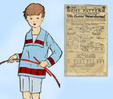 Ladies Home Journal 3847: 1920s Uncut Baby Boys Suit Sz 2 Vintage Sewing Pattern