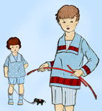 Ladies Home Journal 3847: 1920s Uncut Baby Boys Suit Sz 2 Vintage Sewing Pattern
