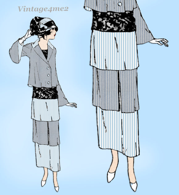 Ladies Home Journal 3868: 1920s Uncut Misses Skirt Sz 30W Vintage Sewing Pattern