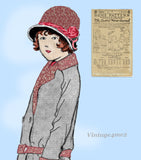 Ladies Home Journal 3870: 1920s Uncut Toddler Girls Coat Sz 6 VTG Sewing Pattern