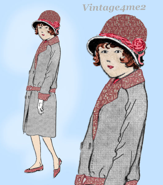 Ladies Home Journal 3870: 1920s Uncut Toddler Girls Coat Sz 6 VTG Sewing Pattern