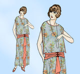 Ladies Home Journal 3872: 1920s Uncut Evening Dress 36 B Vintage Sewing Pattern