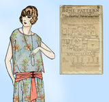 Ladies Home Journal 3872: 1920s Uncut Evening Dress 36 B Vintage Sewing Pattern