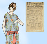 Ladies Home Journal 3872: 1920s Uncut Evening Dress 40 B Vintage Sewing Pattern