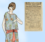 Ladies Home Journal 3872: 1920s Uncut Evening Dress 42 B Vintage Sewing Pattern