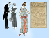 Ladies Home Journal 3872: 1920s Uncut Evening Dress 36 B Vintage Sewing Pattern