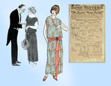 Ladies Home Journal 3872: 1920s Uncut Evening Dress 40 B Vintage Sewing Pattern