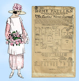 Ladies Home Journal 3881: 1920s Uncut Misses Dress 34 B Vintage Sewing Pattern