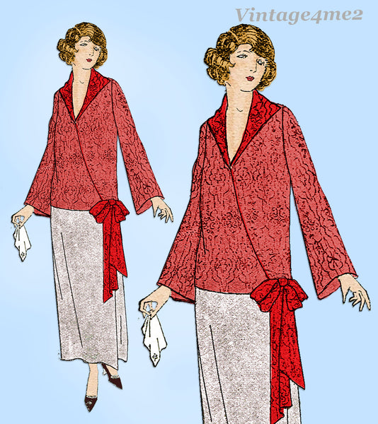 Ladies Home Journal 3898: 1920s Uncut Misses Blouse 36 B Vintage Sewing Pattern