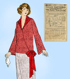 Ladies Home Journal 3898: 1920s Uncut Misses Blouse 36 B Vintage Sewing Pattern