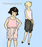 Ladies Home Journal 3899: 1920s Uncut Girls Bloomers Sz 10 Vintage Sewing Pattern