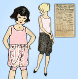 Ladies Home Journal 3899: 1920s Uncut Girls Bloomers Sz 10 Vintage Sewing Pattern
