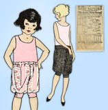 Ladies Home Journal 3899: 1920s Uncut Girls Bloomers Sz 8 Vintage Sewing Pattern