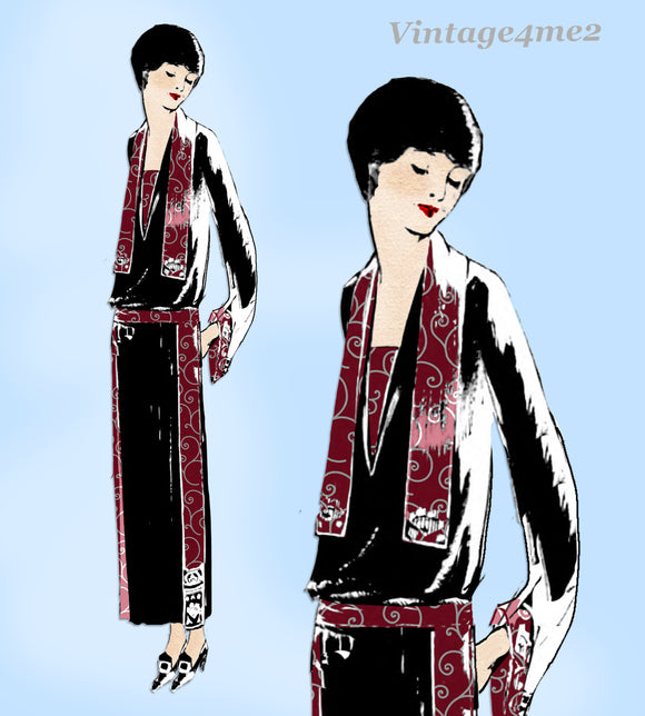 Ladies Home Journal 3903: 1920s Uncut Misses Dress Sz 40B Vintage Sewing Pattern