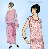 Ladies Home Journal 3904: 1920s Uncut Misses Dress 38 B Vintage Sewing Pattern