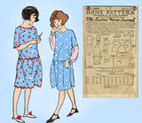 Ladies Home Journal 3905: 1920s Uncut Girls Dress Sz 8 Vintage Sewing Pattern