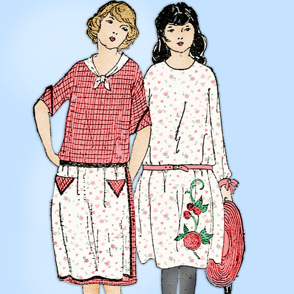 Ladies Home Journal 3919: 1920s Uncut Girls Dress Size 8 Vintage Sewing PatternLadies Home Journal 3919: 1920s Uncut Girls Dress Size 8 Vintage Sewing Pattern
