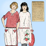 Ladies Home Journal 3919: 1920s Uncut Girls Dress Size 12 Vintage Sewing Pattern