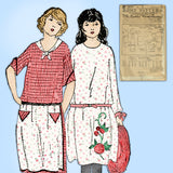 Ladies Home Journal 3919: 1920s Uncut Girls Dress Size 8 Vintage Sewing Pattern
