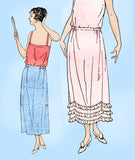 Ladies Home Journal 3927: 1920s Uncut Misses Petticoat Sz 32 W Vintage Sewing Pattern