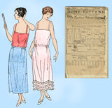 Ladies Home Journal 3927: 1920s Uncut Misses Petticoat Sz 32 W Vintage Sewing Pattern