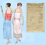 Ladies Home Journal 3927: 1920s Uncut Misses Petticoat Sz 34 W Vintage Sewing Pattern
