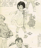 Ladies Home Journal 3931: 1920s Baby Girls Tucked Dress Sz 2 VTG Sewing Pattern