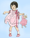 Ladies Home Journal 3931: 1920s Baby Girls Tucked Dress Sz 2 VTG Sewing Pattern