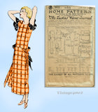 Ladies Home Journal 3932: 1920s Uncut Misses Street Dress 34B VTG Sewing Pattern