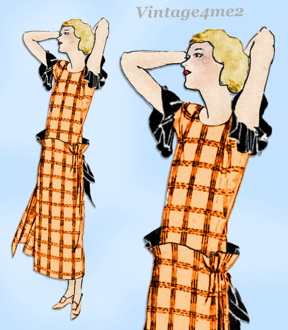 Ladies Home Journal 3932: 1920s Uncut Misses Street Dress 34B VTG Sewing Pattern
