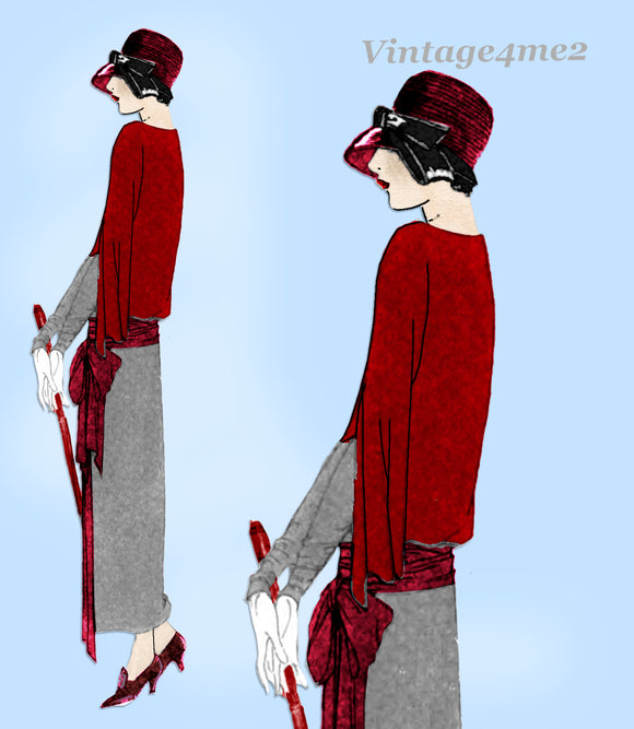 Ladies Home Journal 3940: 1920s Uncut Misses Dress Sz 40B Vintage Sewing Pattern