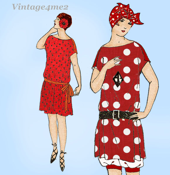 Ladies Home Journal 3945: 1920s Uncut Bathing Suit Sz 36B Vintage Sewing Pattern