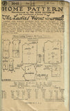 Ladies Home Journal 3945: 1920s Uncut Bathing Suit Sz 36B Vintage Sewing Pattern