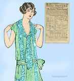 Ladies Home Journal 3951: 1920s Uncut Misses Dress 36 B Vintage Sewing Pattern