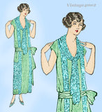 Ladies Home Journal 3951: 1920s Uncut Misses Dress 36 B Vintage Sewing Pattern
