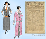 Ladies Home Journal 3953: 1920s Uncut L adies Dress Sz 40B Vintage Sewing Pattern