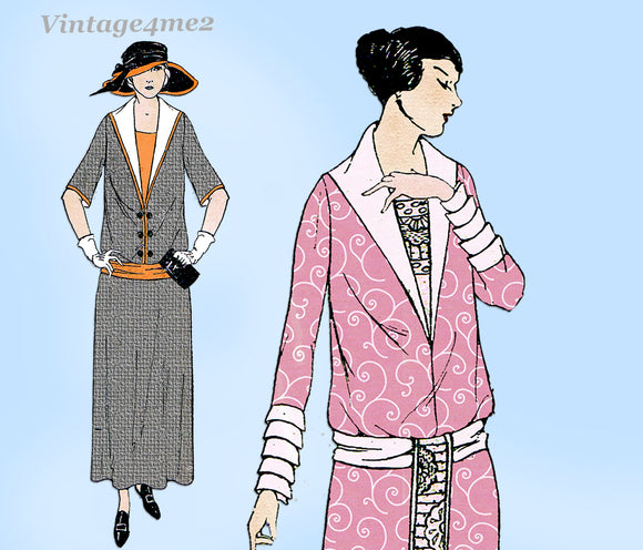 Ladies Home Journal 3953: 1920s Uncut L adies Dress Sz 40B Vintage Sewing Pattern