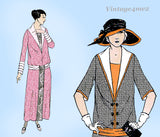 Ladies Home Journal 3953: 1920s Uncut L adies Dress Sz 40B Vintage Sewing Pattern