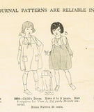 Ladies Home Journal 3958: 1920s Toddler Girls Dress Sz 6 Vintage Sewing Pattern