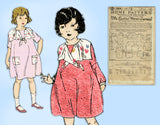 Ladies Home Journal 3958: 1920s Toddler Girls Dress Sz 6 Vintage Sewing Pattern