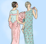 Ladies Home Journal 3959: 1920s Uncut Evening Gown 34 B Vintage Sewing Pattern