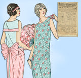 Ladies Home Journal 3959: 1920s Uncut Evening Gown 40 B Vintage Sewing Pattern