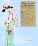 Ladies Home Journal 3961: 1920s Uncut Misses Dress 34 B Vintage Sewing Pattern