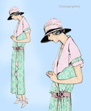 Ladies Home Journal 3961: 1920s Uncut Misses Dress 34 B Vintage Sewing Pattern